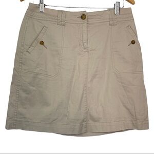 Karen Scott Women’s Size 6 Beige Khaki Short Skirt